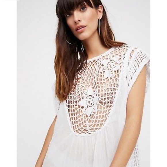 Free People Alissa White Tunic Swim Coverup - Picture 4 of 7
